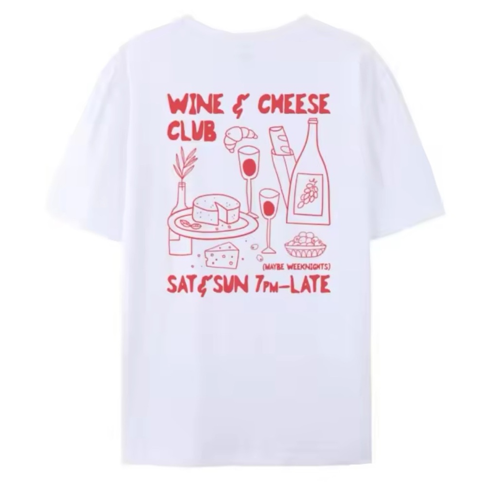 🧀🍷Wine & Cheese Club Tee🍷🧀